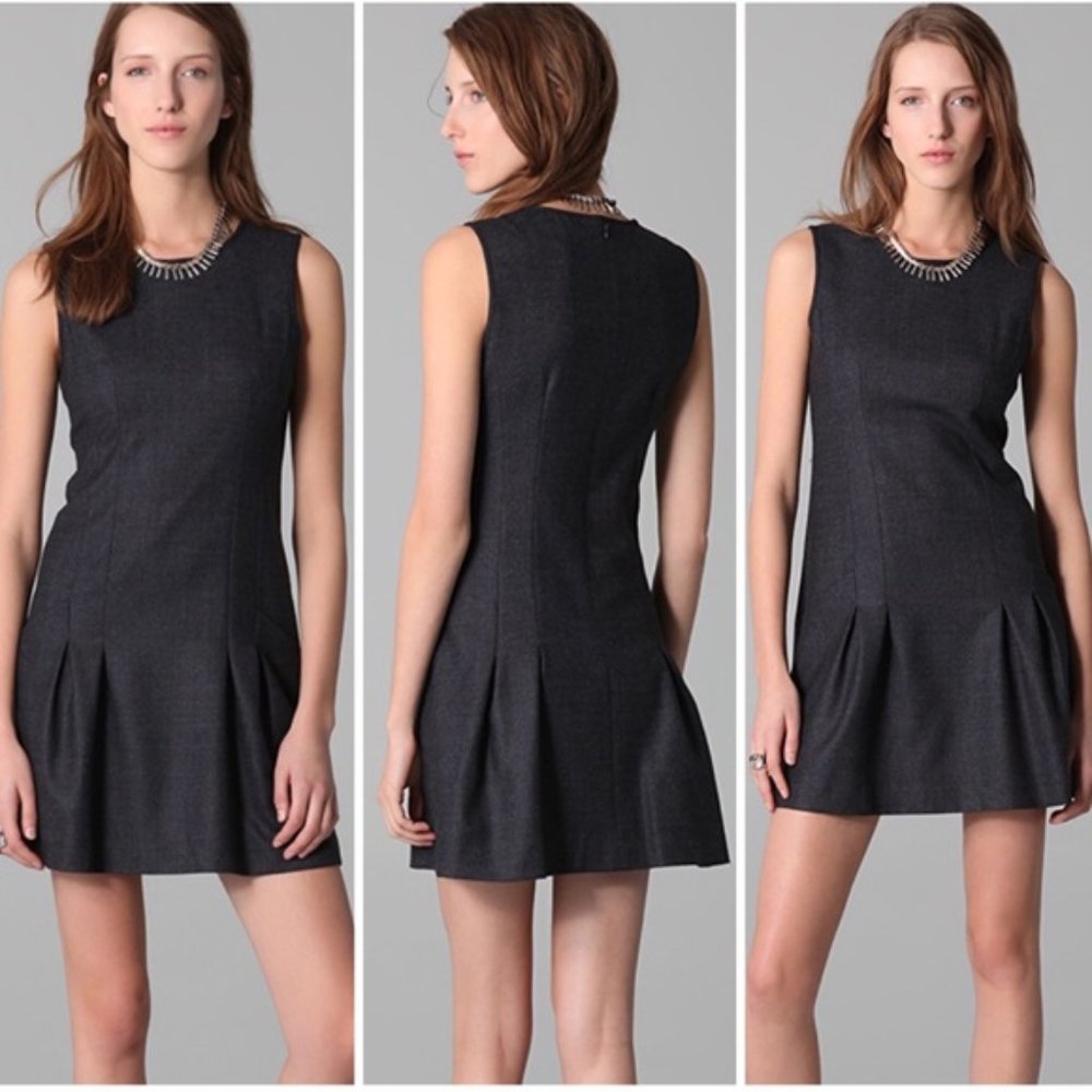 Theory Lemia Fern Dress - Virgin Wool w/Pockets 10